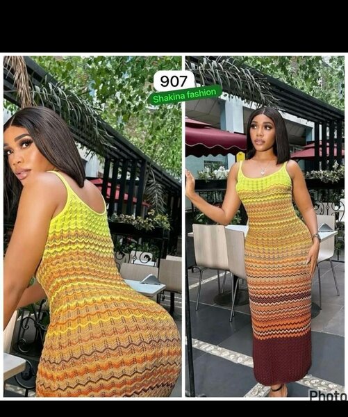 Robe Longue Croisée Multicolore