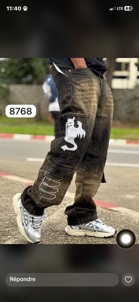 Jeans décontractés homme streetwear
