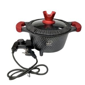 German Home Multipurpose Electric Cooking Pot - Brown