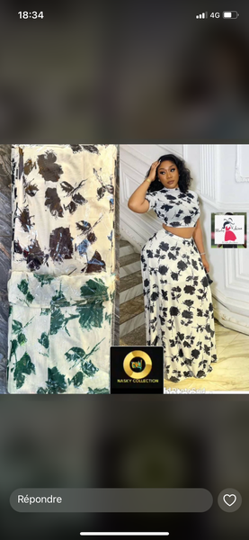 Robe Longue Imprimé Floral Élégante