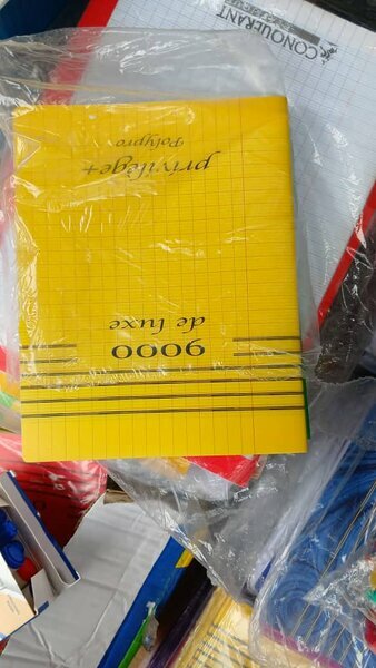 Lot de cahiers scolaires multicolores