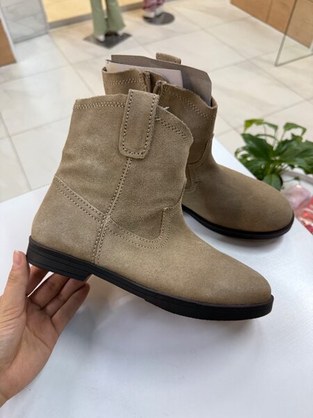 Сапоги Zara оригинал кожа