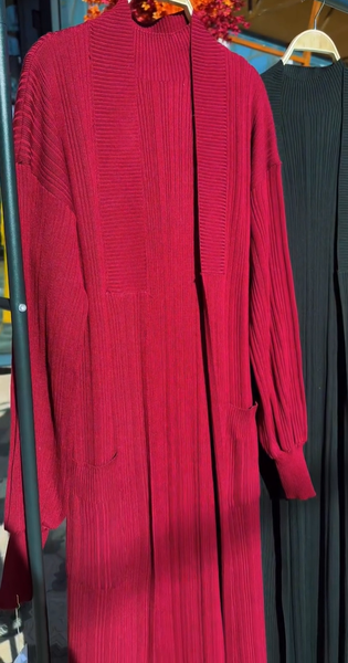 двойка кардиган и платье 