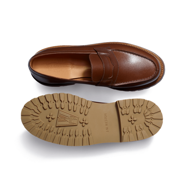 Mocassins en cuir élégant homme