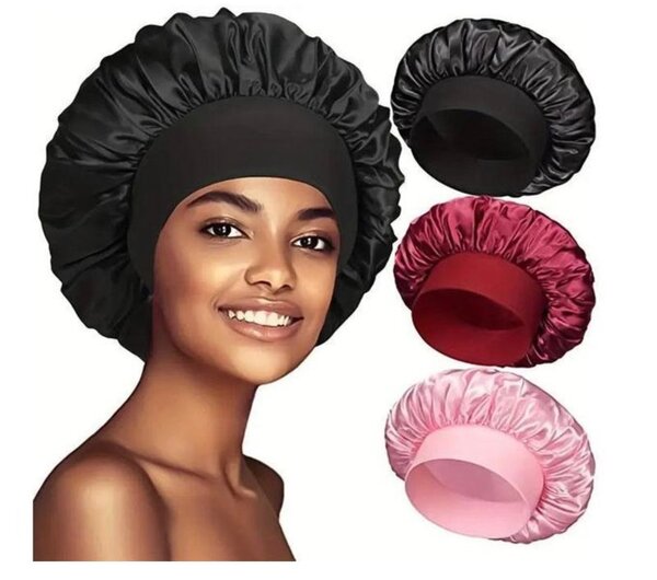 Bonnet en satin pour cheveux