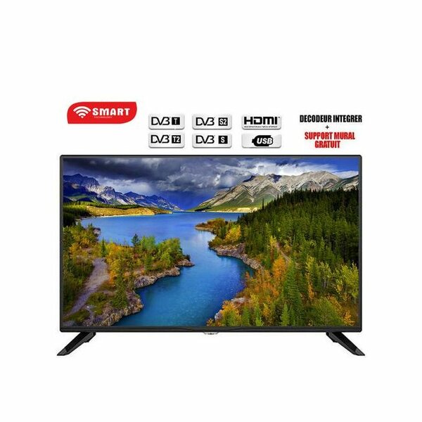SMART TECHNOLOGY TV LED - 32 Pouces - Full HD - Décodeur Intégré - Noir - Garantie 12 Mois