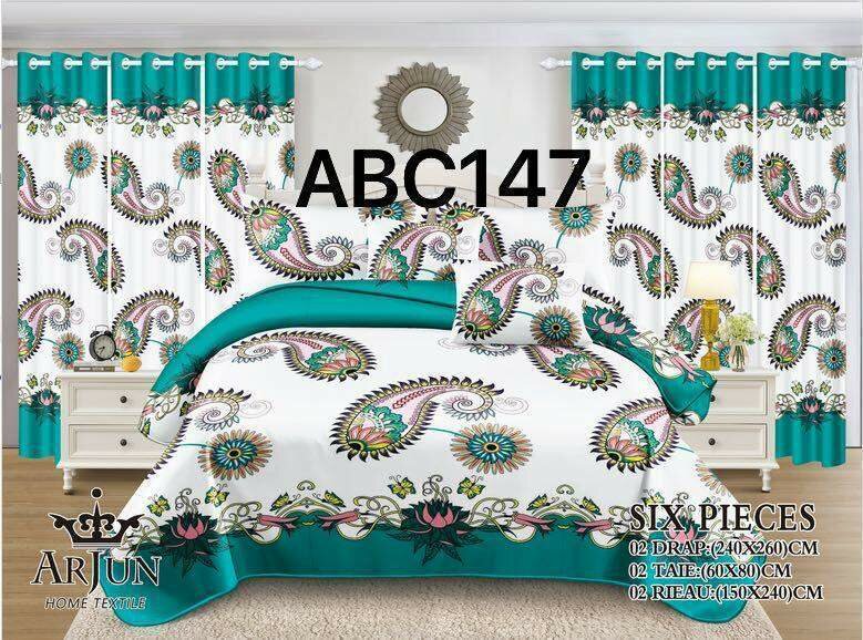 Parure de lit 6 pièces élégante