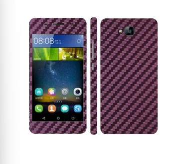 Huawei Y6 Pro Purple Carbon Fiber Texture Mobile Skin