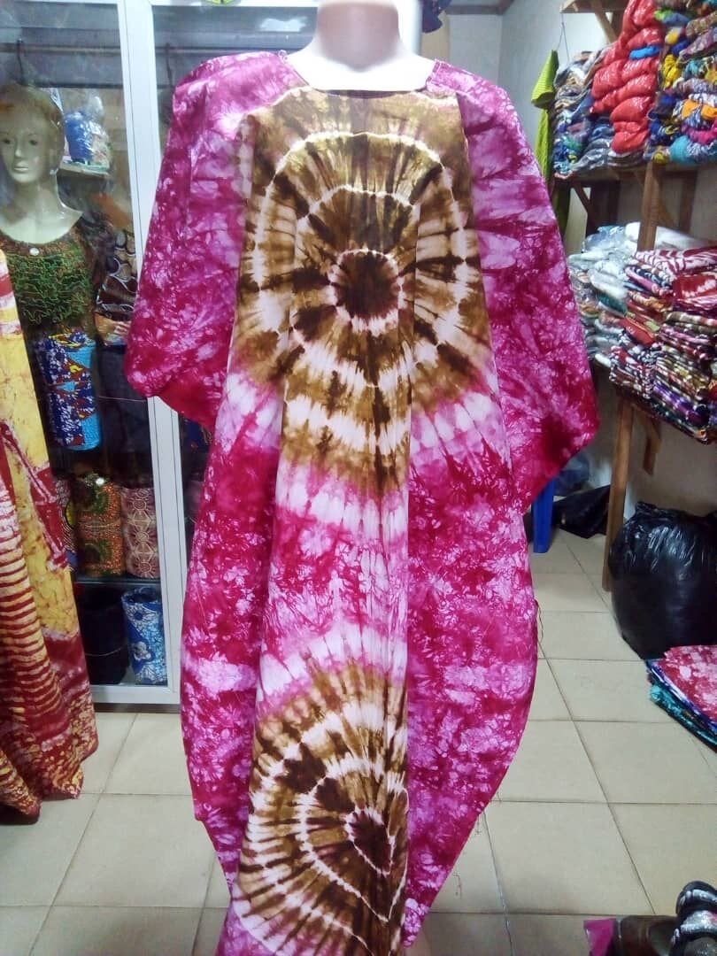 Robe Caftan Tendance Tie-Dye