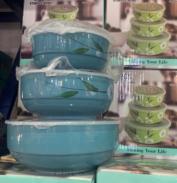 3 Set Ceramic Bowls with Cover