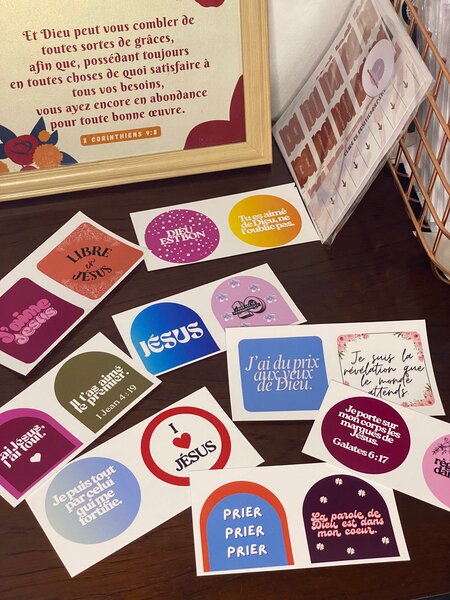 Autocollants Citation Bibliques