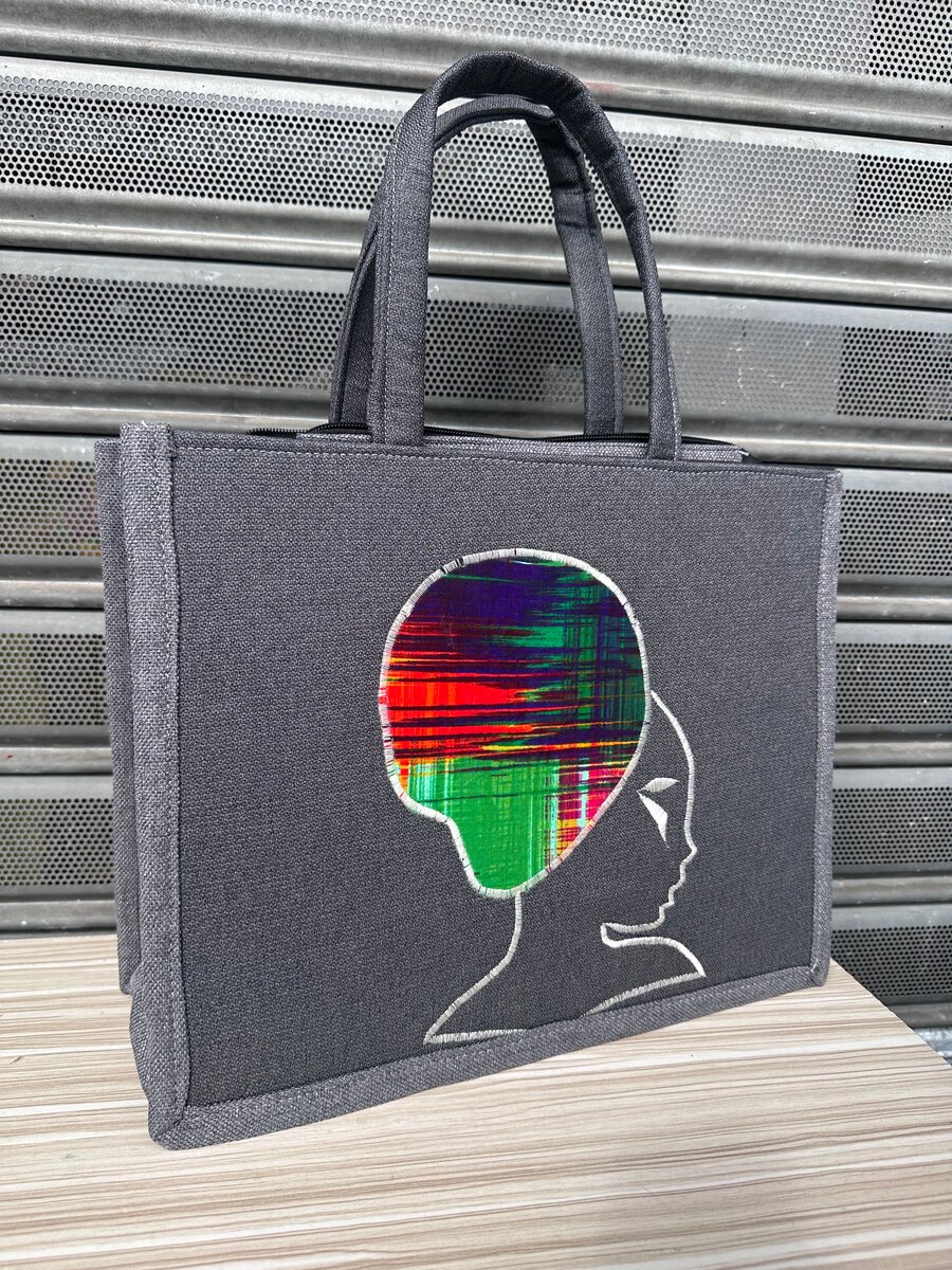 Sac à main en toile ethnique