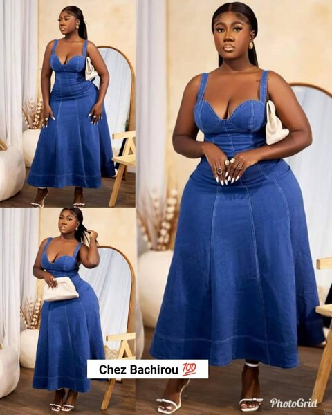 Robe en jean chic femme