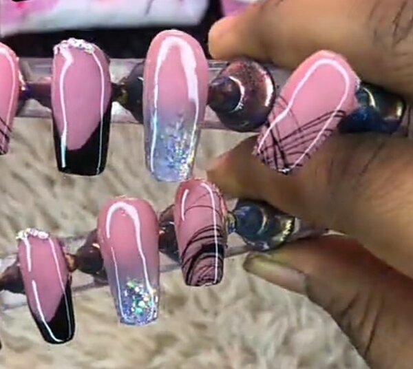 Ongles Press-Ons Glamour