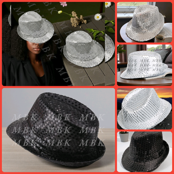 Chapeau Fedora à Paillettes