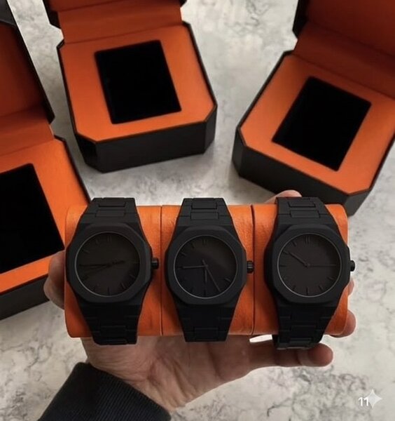 Montre Noire Unisexe Élégante