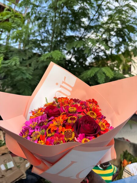 Bouquet de fleurs colorées