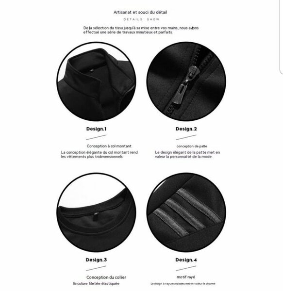 Veste + Pull + Pantalon - Noir