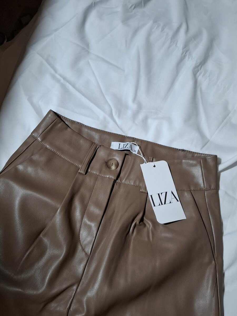 Брюки из эко-кожы