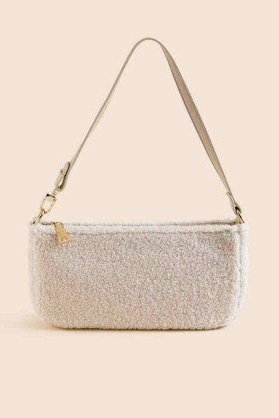 DREW SHERPA HOBO HANDBAG