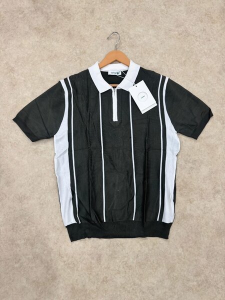 Polo golf rayé homme élégant