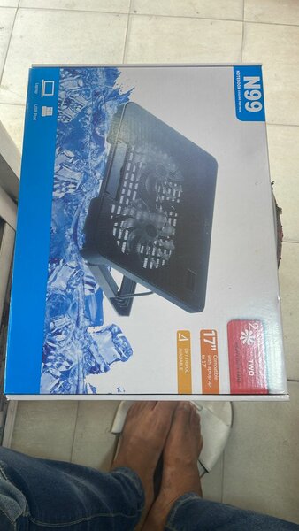 N99 Laptop Cooling Pad With Adjustable Stand and Dual Fan