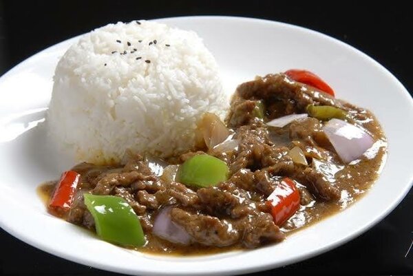 Rice & Beef/Chicken Sauce