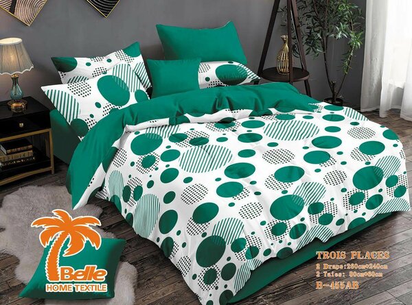 Parure de lit moderne verte