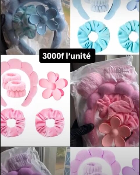 Bandeau et chouchous fleur