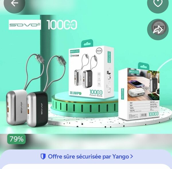 Chargeur Portable 10000mAh