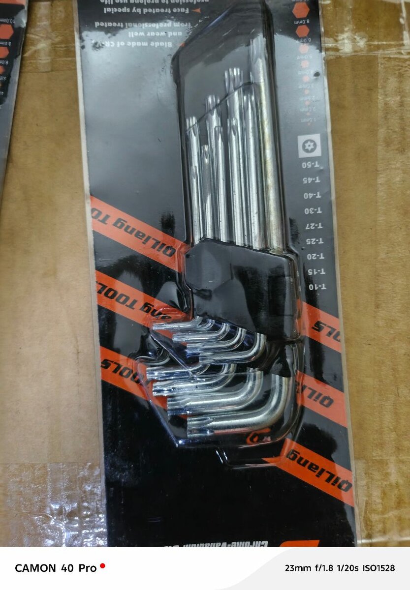 Ensemble de clés hexagonales industrielles