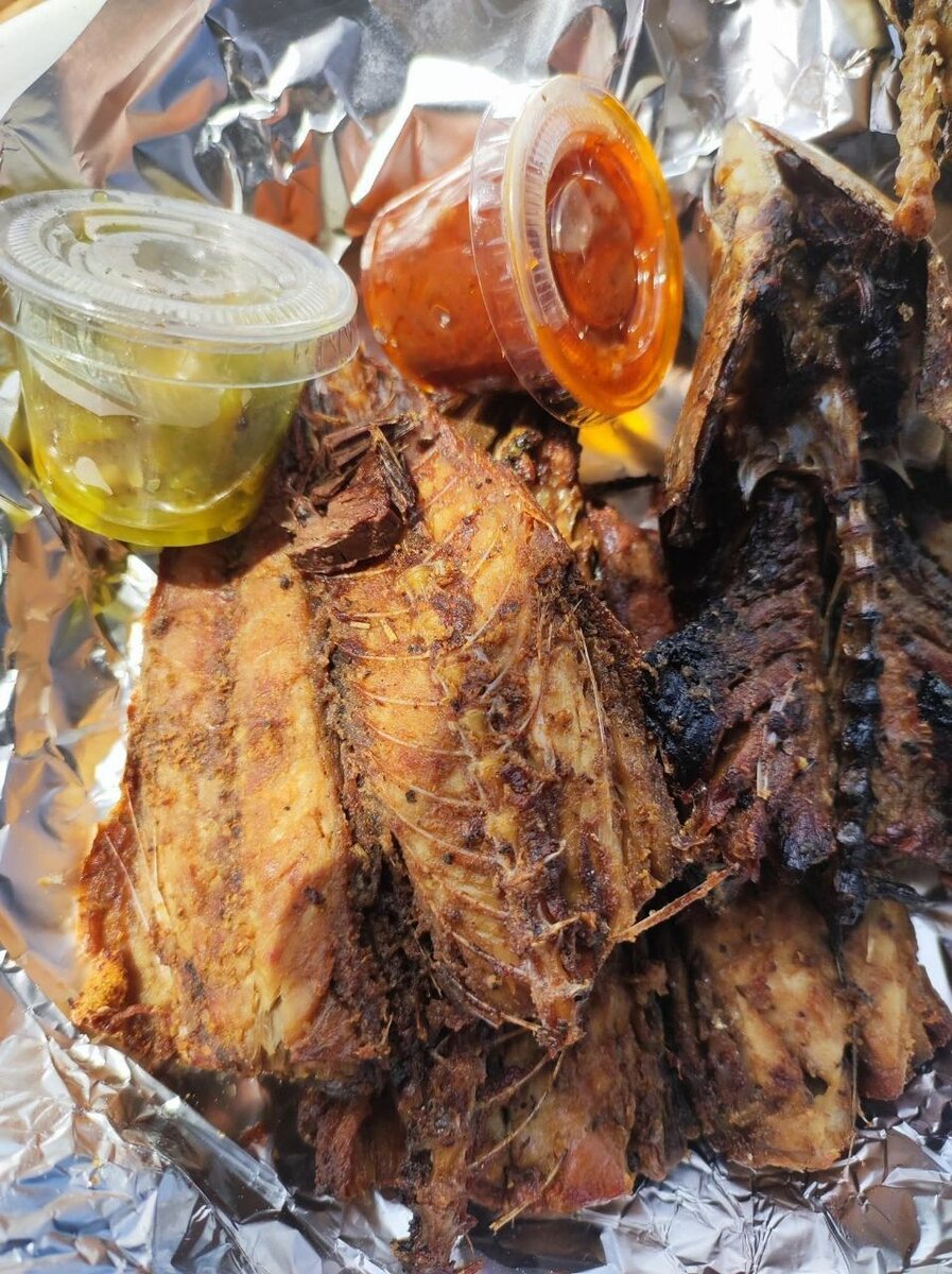 Poisson grillé savoureux