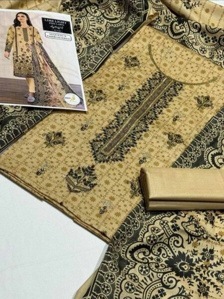 Branded khadaar suit 3 piece