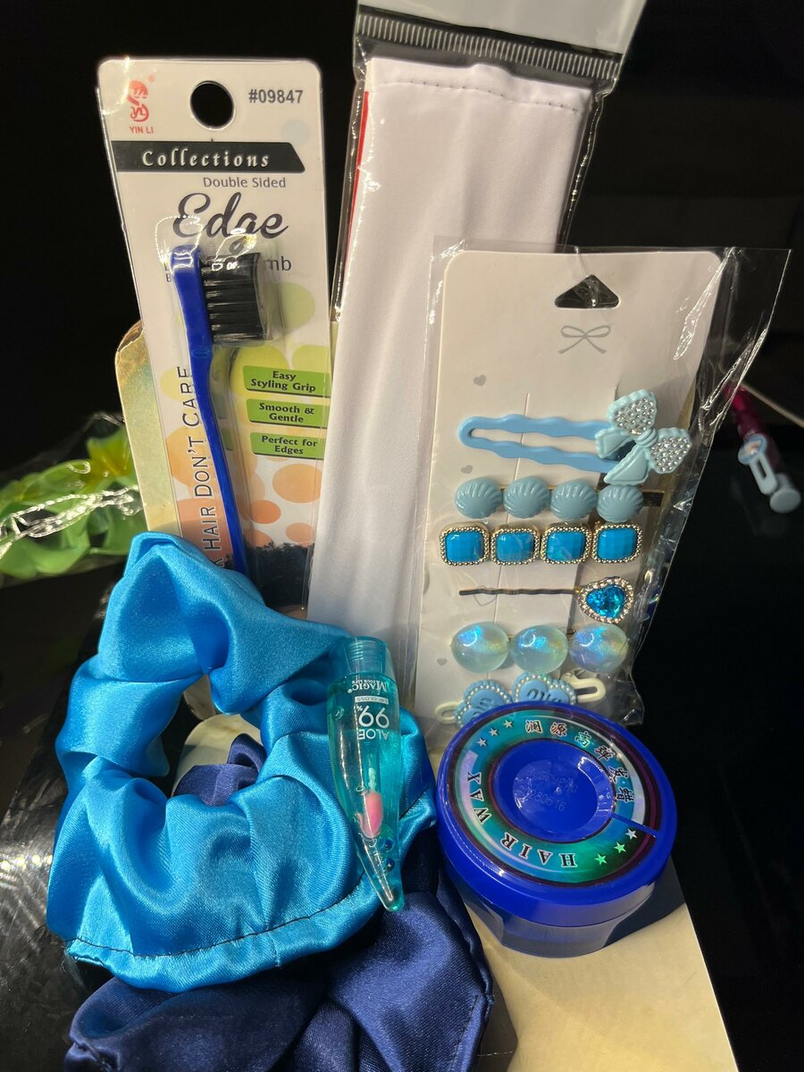 Ensemble d'Accessoires Capillaires Colorés