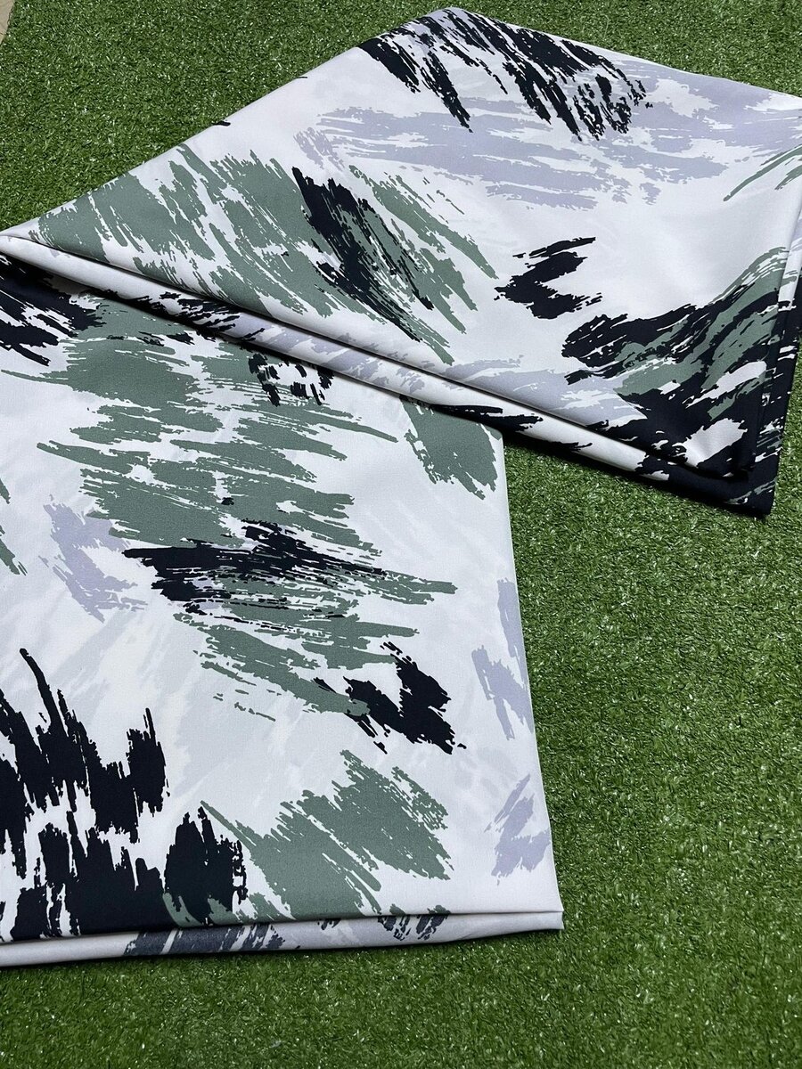 Tissu imprimé abstrait vibrant