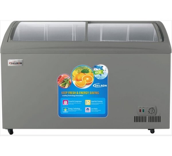 258 Litres - Display/Showcase Chest Freezer - Grey