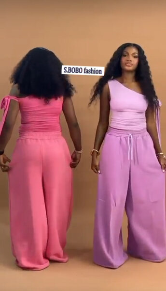 Ensemble Femme Épaulette Élégant