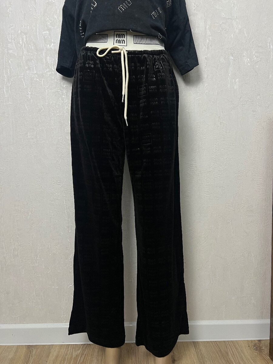 Велюровые штаны тонкие