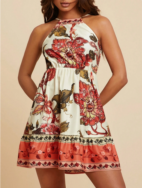 Robe été florale bohème