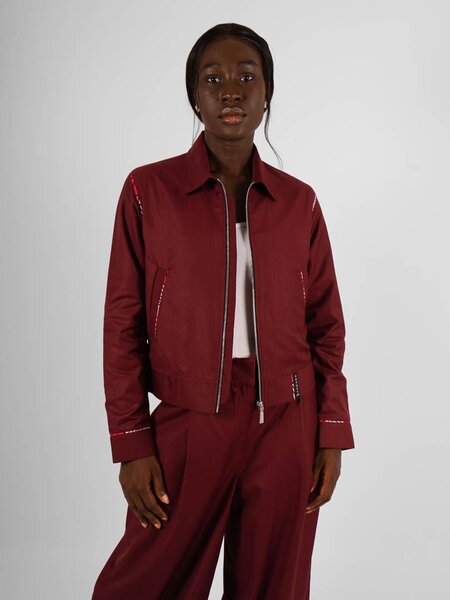Veste bordeaux Femme