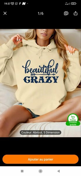 Sweat à Capuche Imprimé