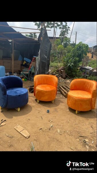 Mini fauteuil en velours moderne