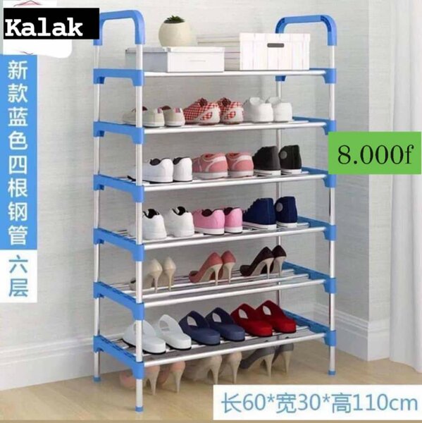 Étagère de chaussures à 6 niveaux