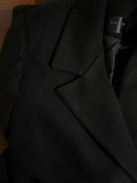 Пальто черное