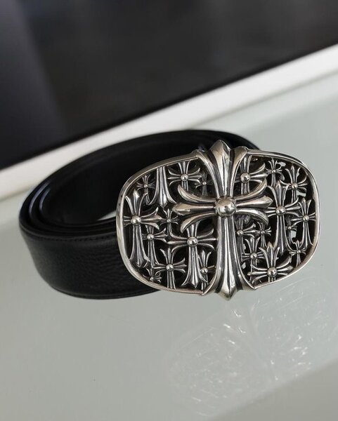 Ceinture en cuir chrome heart