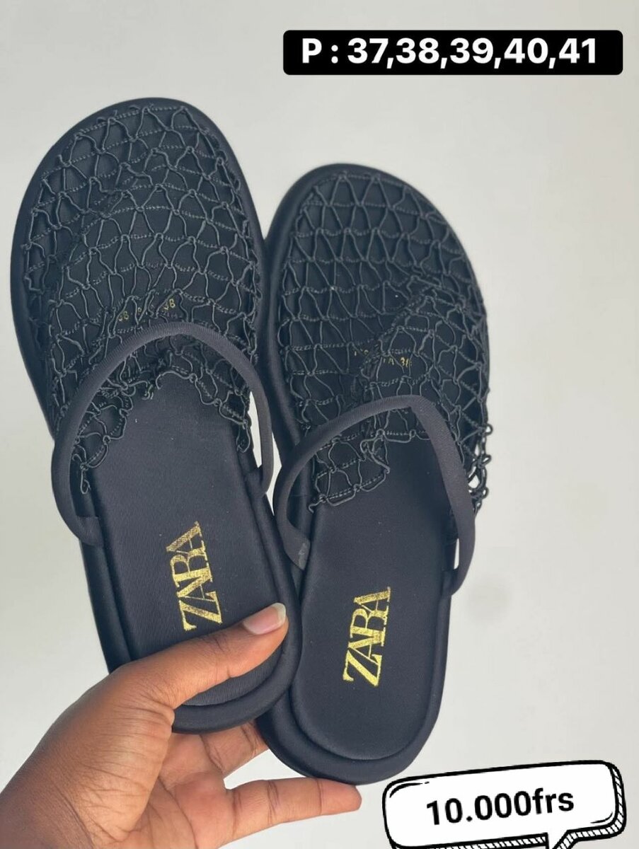 Sandales Zara en maille élégante