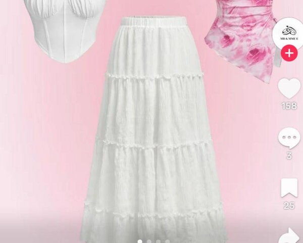 Jupe longue blanche bohème