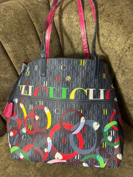 Sac fourre-tout coloré chic