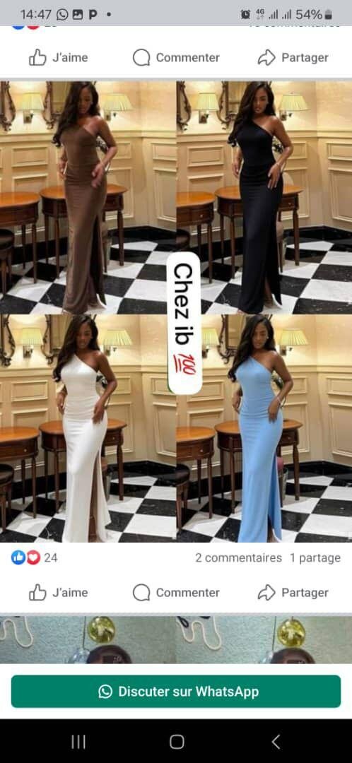 Robe longue élégante soirée