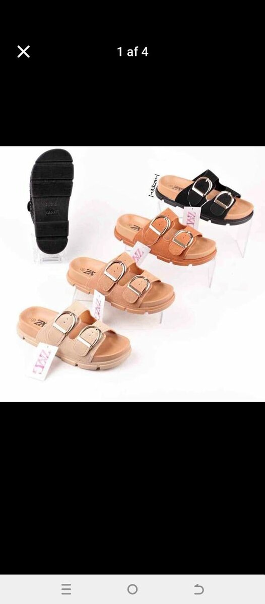 Sandales confort à double boucle